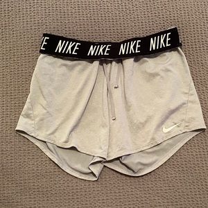 Gray cotton nike shorts